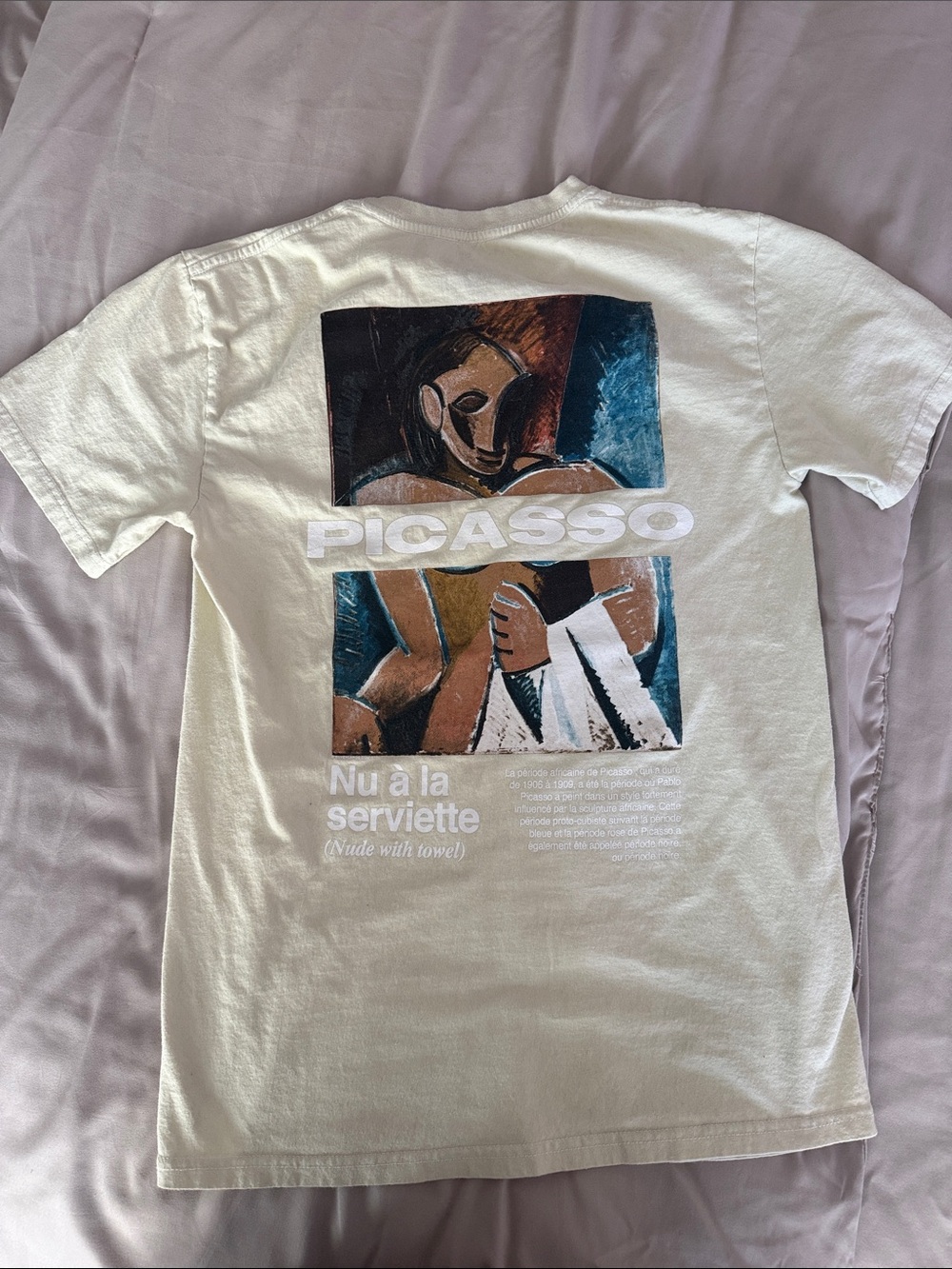 Picasso Graphic Tee - Cream Short Sleeve Women’s Top